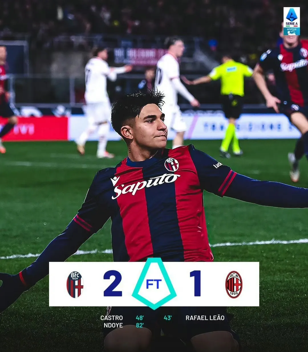 意甲博洛尼亚2-0那不勒斯达林加破僵卢库米头球建功的简单介绍  第2张